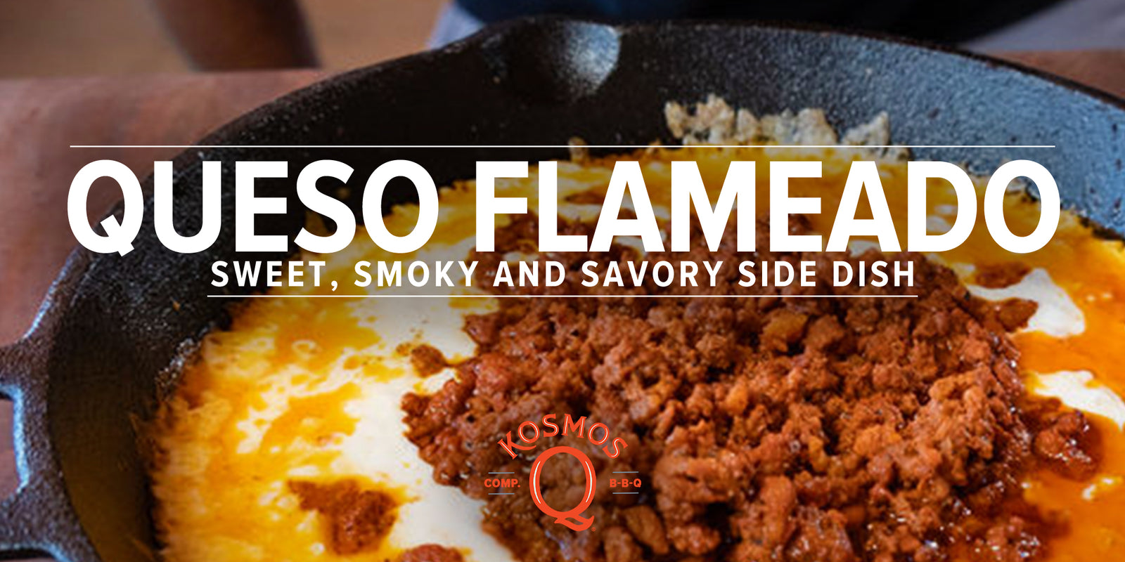 Queso Flameado on the Weber