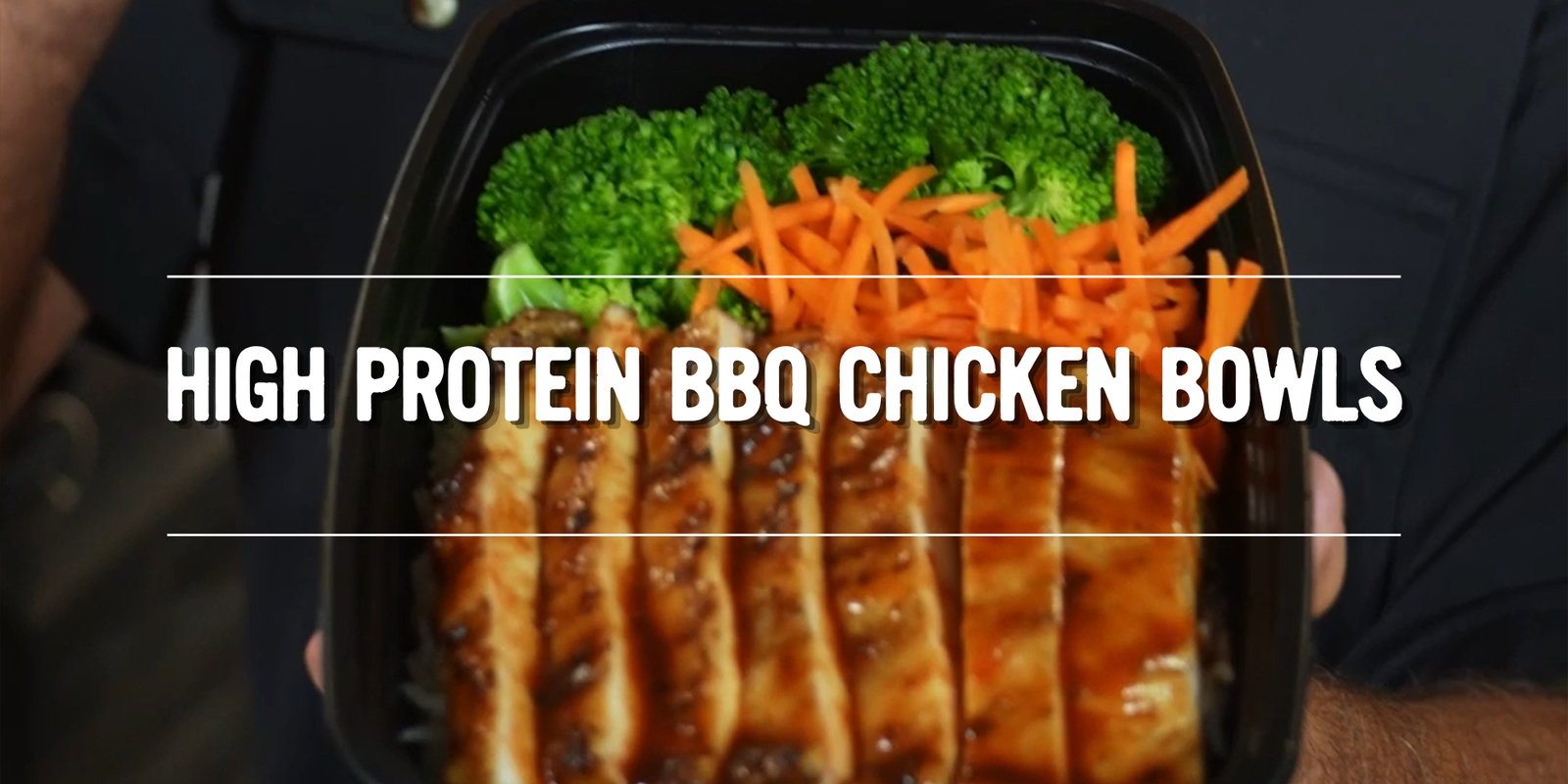 High Protein BBQ Chicken Bowls