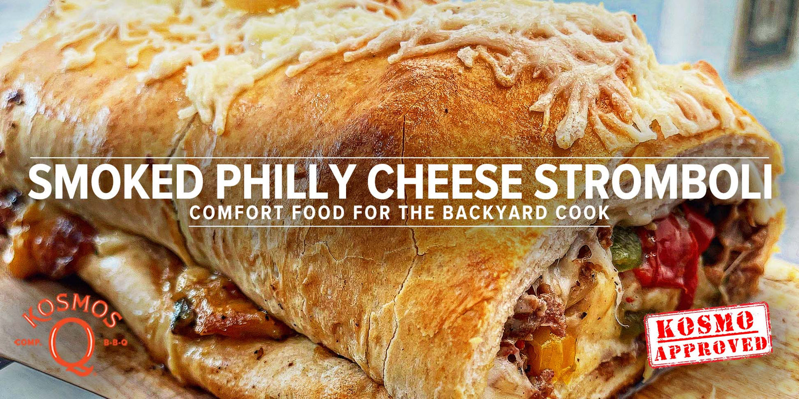 Smoked Philly Cheese Stromboli