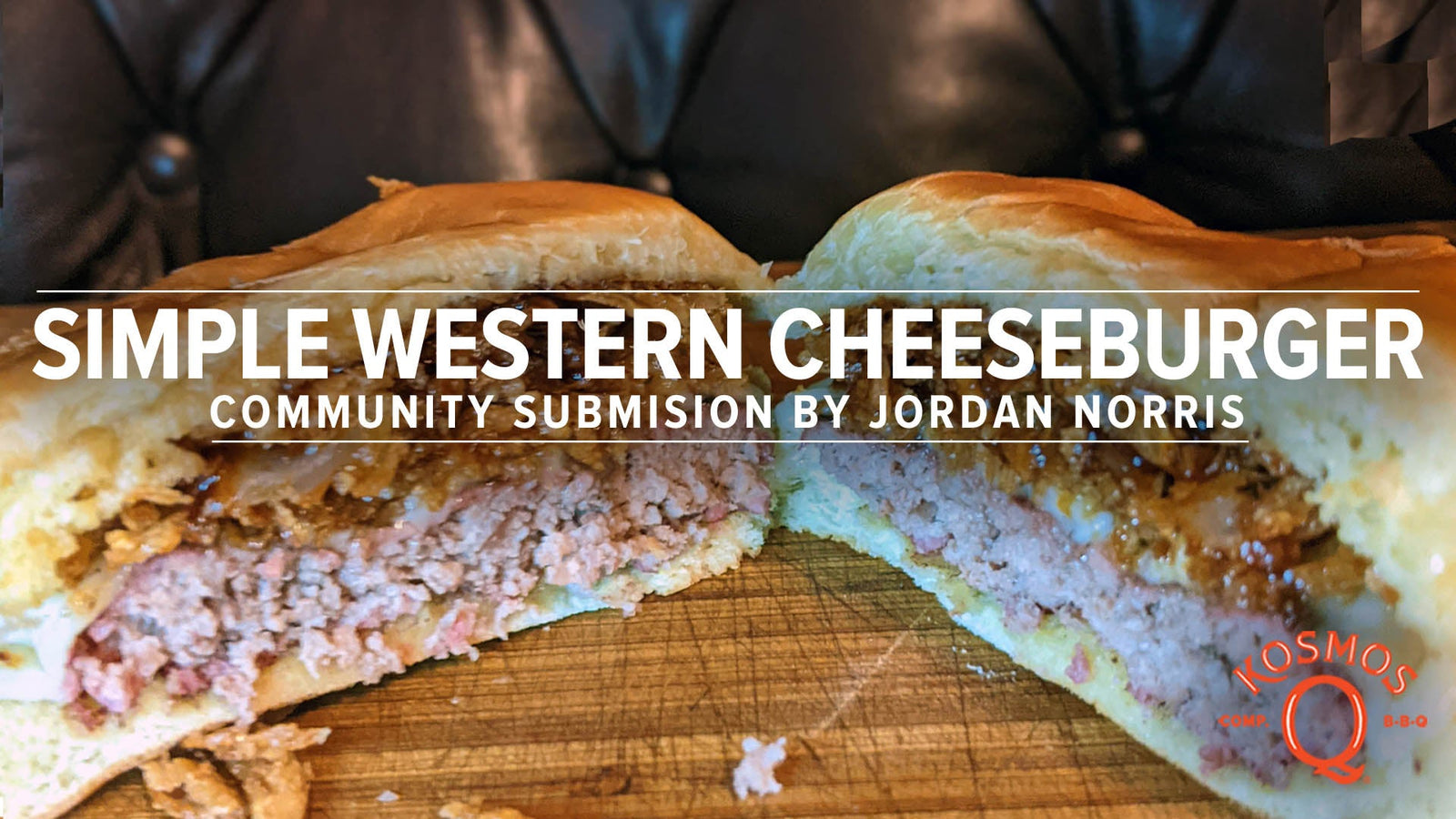 Simple BBQ Western Cheeseburger