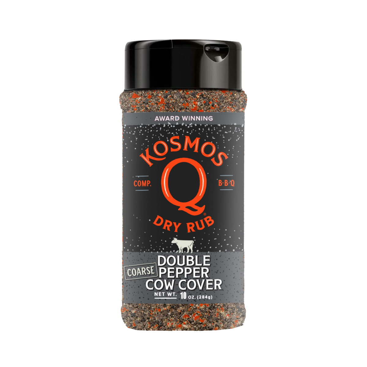Kosmo's Q Barbecue Rubs 1 Shaker Double Pepper COARSE Cow Cover Rub