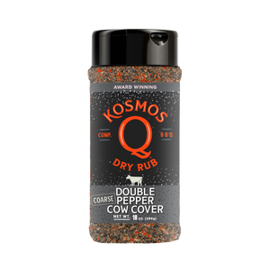 Kosmo's Q Barbecue Rubs 1 Shaker Double Pepper COARSE Cow Cover Rub