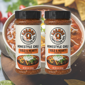 Kosmo's Q Barbecue Rubs 2 Shaker Combo Kosmos Q Chili Seasoning