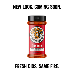 Kosmo's Q Barbecue Rubs Shaker Cow Cover HOT Rub