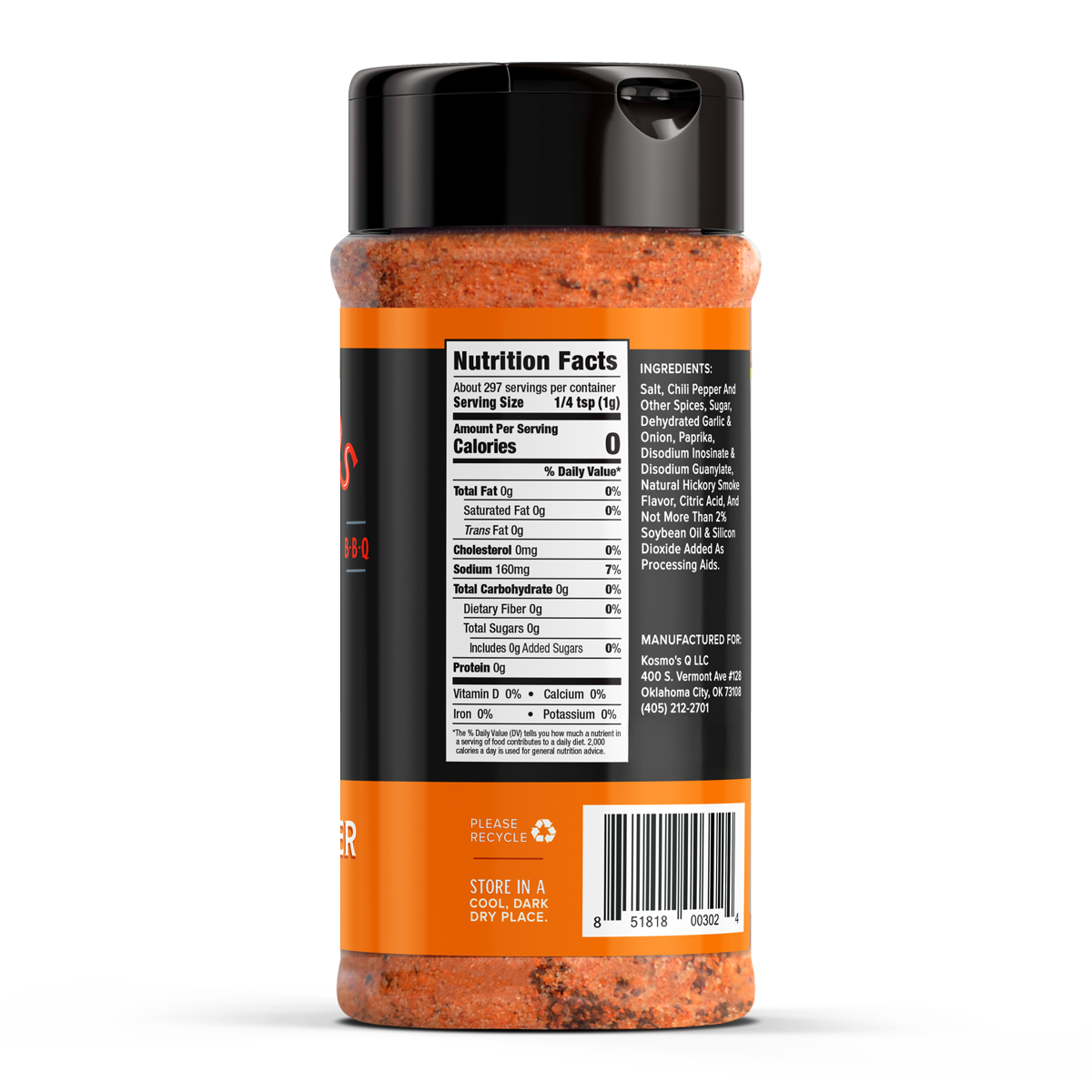 Kosmo's Q Barbecue Rubs Cow Cover Rub