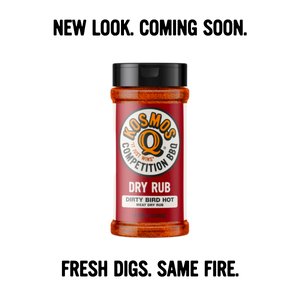 Kosmo's Q Barbecue Rubs Shaker Dirty Bird HOT Rub