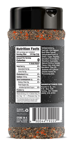 Kosmo's Q Barbecue Rubs 1 Shaker Double Pepper COARSE Cow Cover Rub