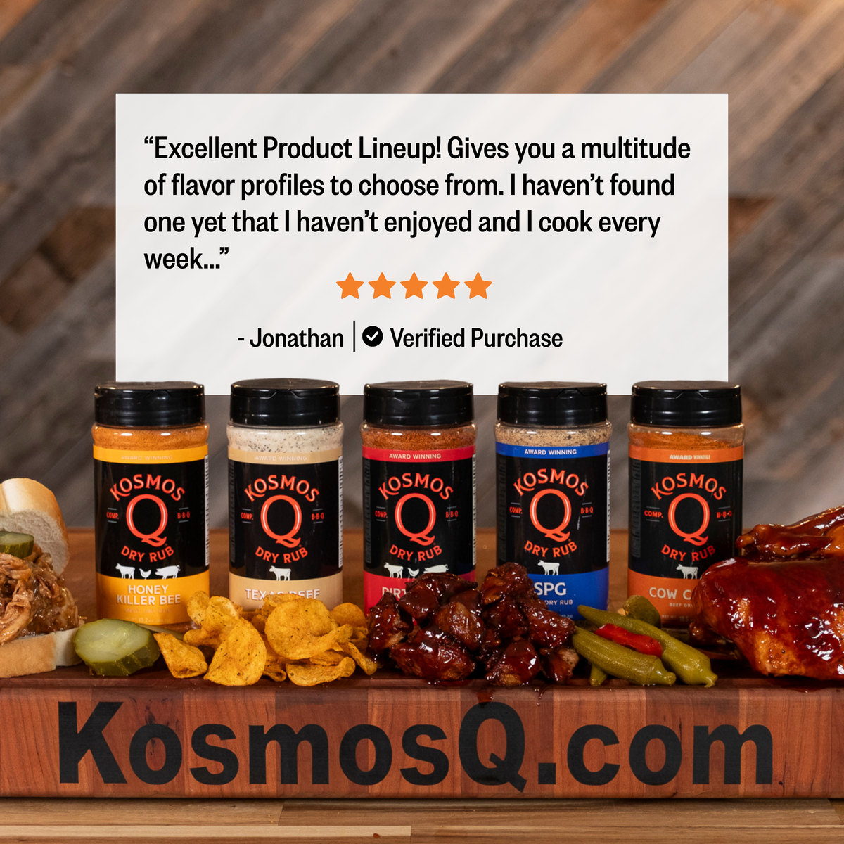 Kosmo's Q Barbecue Rubs Kosmos Q Classic Rubs - 5 Pack Combo + FREE GIFTS!