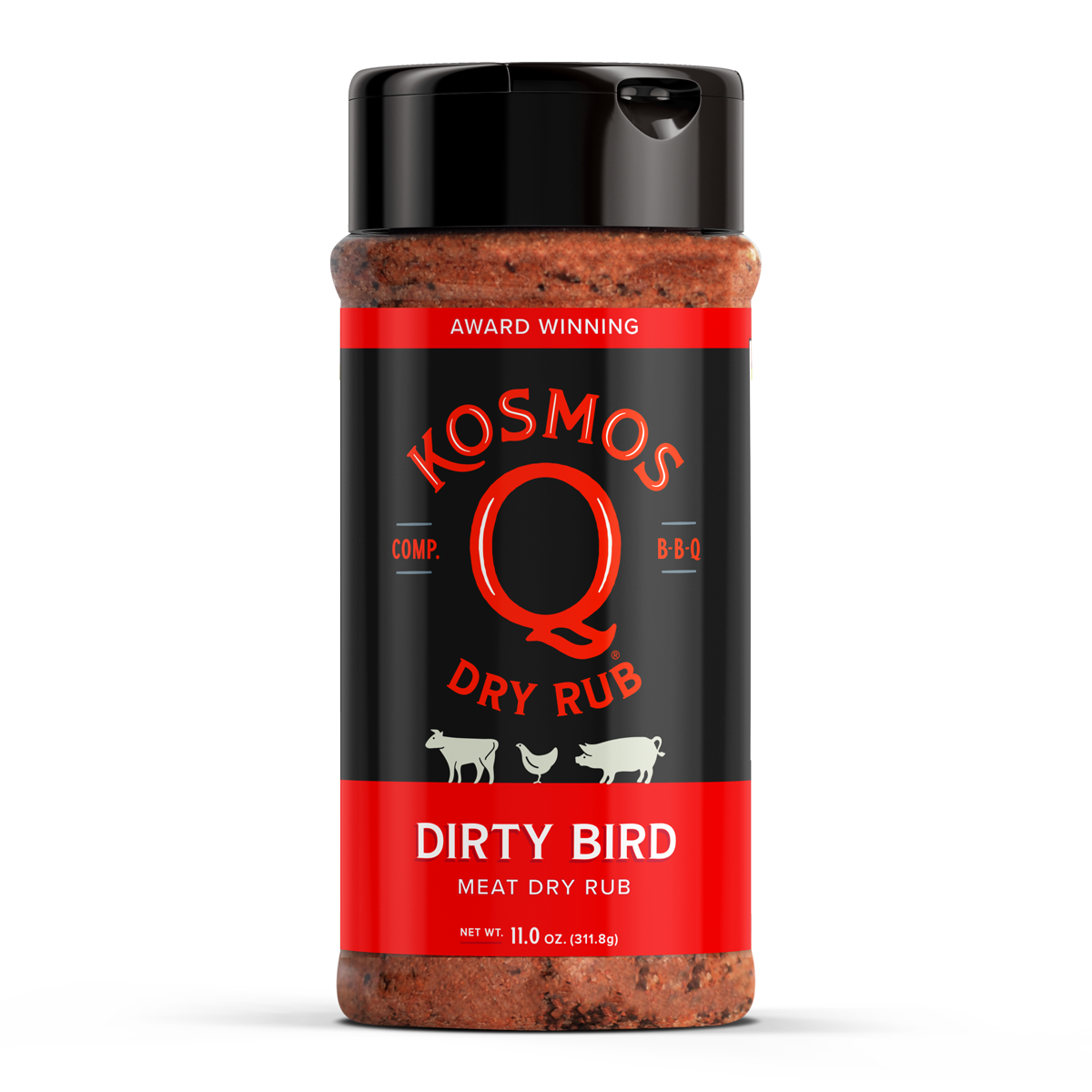 Kosmo's Q Barbecue Rubs Shaker Dirty Bird Rub