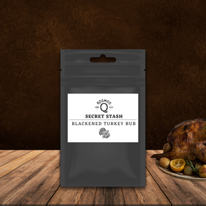 Kosmo's Q Barbecue Rubs Single Bag + Empty Shaker + Extra Label The Kosmos Q Lab Secret Stash: Blackened Turkey Rub