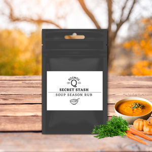 Kosmo's Q Barbecue Rubs Single Bag + Empty Shaker + Extra Label The Kosmos Q Lab Secret Stash: Soup Season Rub