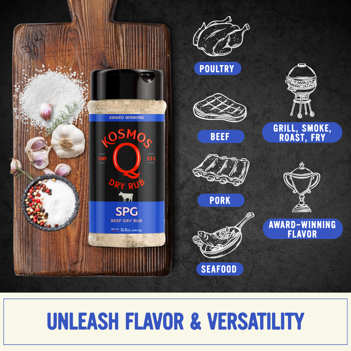 Kosmo's Q Barbecue Rubs SPG Rub
