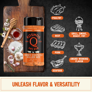 Kosmo's Q Barbecue Rubs Spicy Killer Bee Chipotle Honey Rub