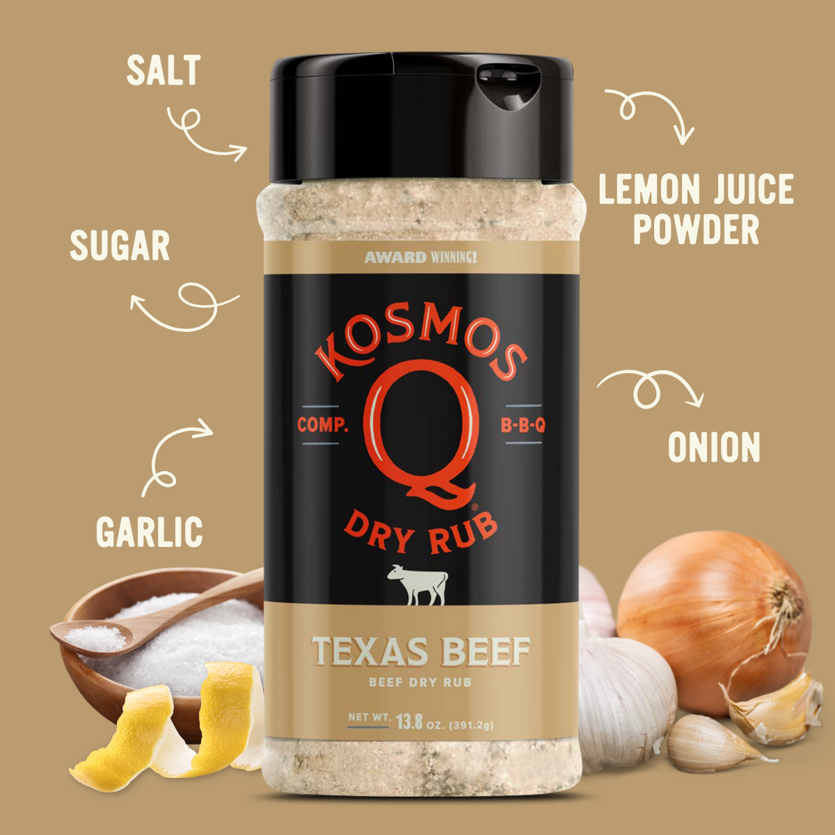 Kosmo's Q Barbecue Rubs Texas Beef Rub
