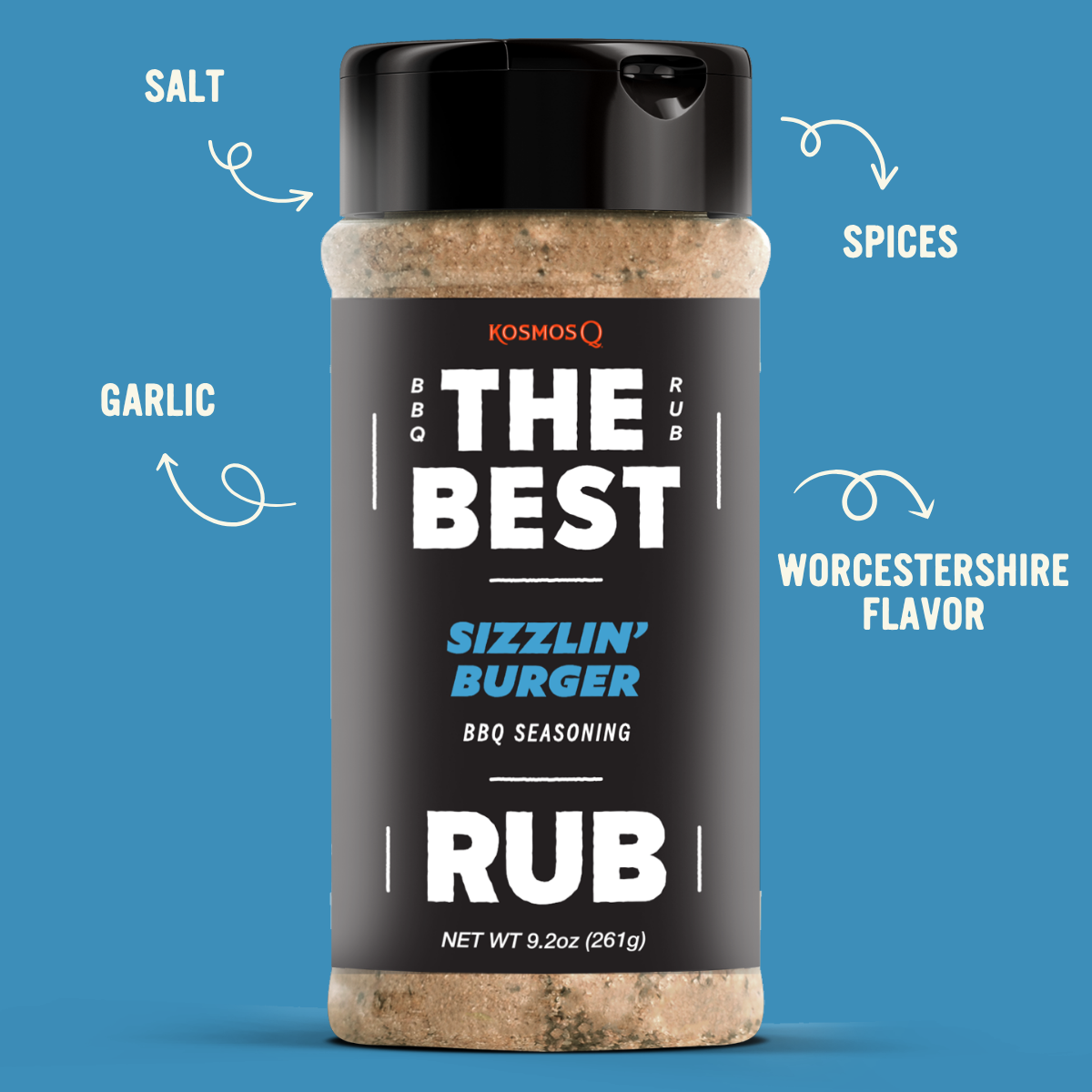 Kosmo's Q Barbecue Rubs The Best Sizzlin' Burger Rub