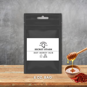 Kosmo's Q Barbecue Rubs Single Bag + Empty Shaker + Extra Label The Kosmos Q Lab Secret Stash: Hot Honey Rub