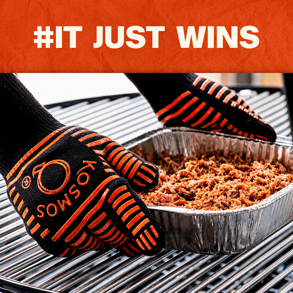 Kosmo's Q BBQ Accessories Heat-Resistant Grill Gloves