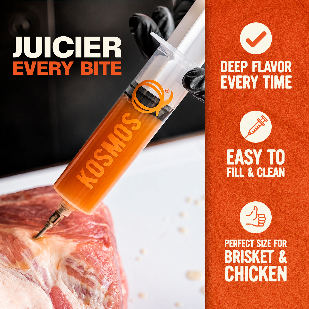 Kosmo's Q BBQ Accessories Meat Marinade Injector - 60cc (2oz)
