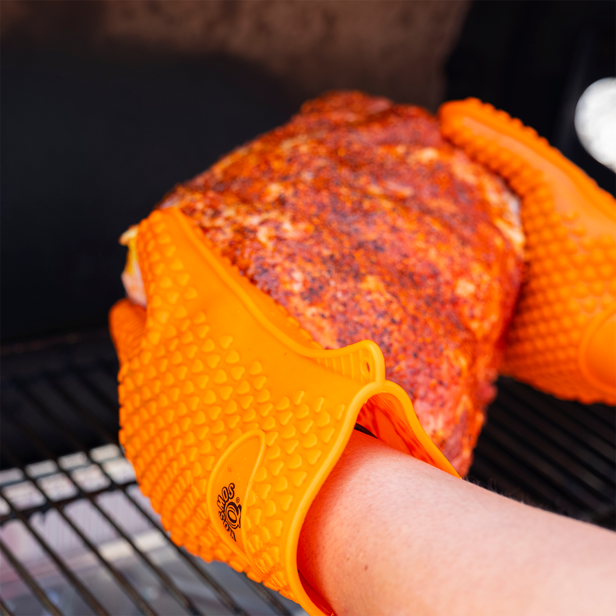 Kosmo's Q BBQ Accessories Orange Heat-Resistant Gloves