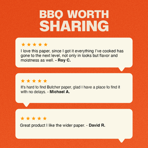 Kosmo's Q BBQ Accessories Pink/Peach Butcher Paper - 24"X200'  | FDA Approved, Made in USA