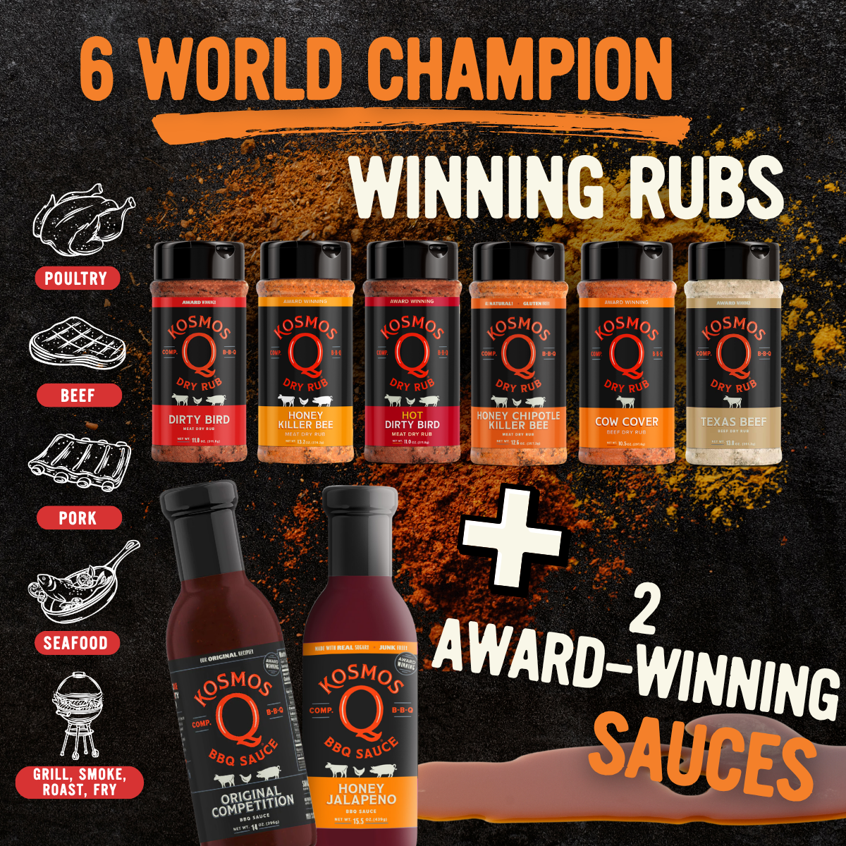 Kosmo's Q BBQ Gift Baskets The Pit Master Gift Basket