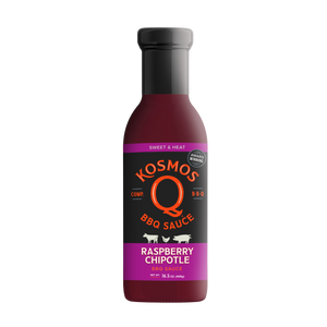 Kosmo's Q BBQ Sauce Single Bottle Raspberry Chipotle BBQ Sauce