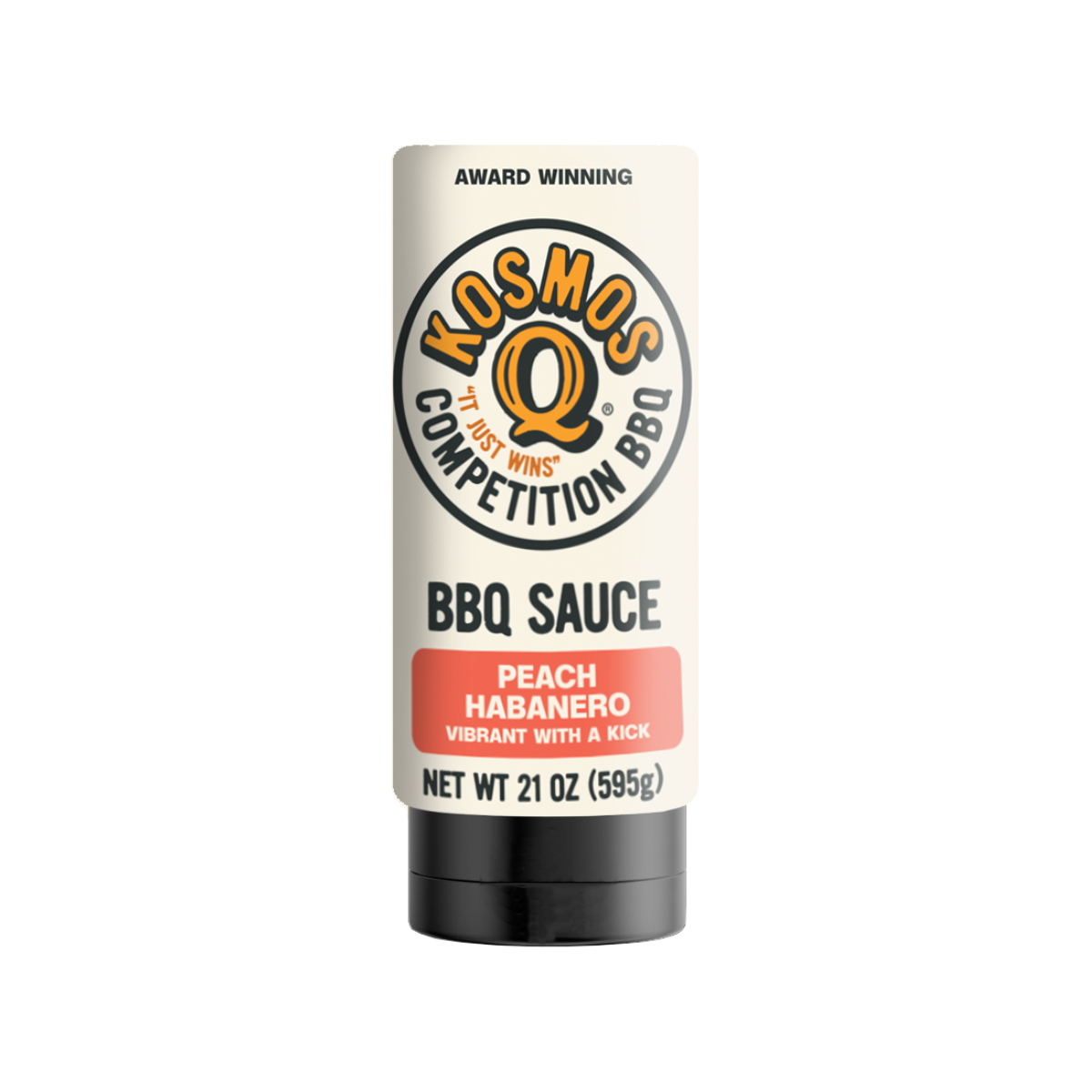 Kosmo's Q BBQ Sauce Single Bottle Peach Habanero BBQ Sauce
