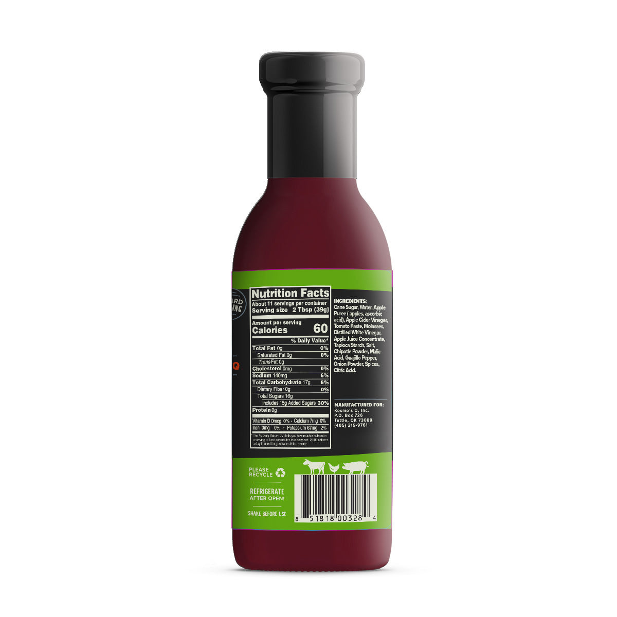 Kosmo's Q BBQ Sauce Sweet Apple Chipotle BBQ Sauce