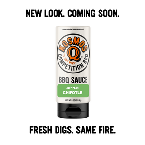Kosmo's Q BBQ Sauce Single Bottle Sweet Apple Chipotle BBQ Sauce