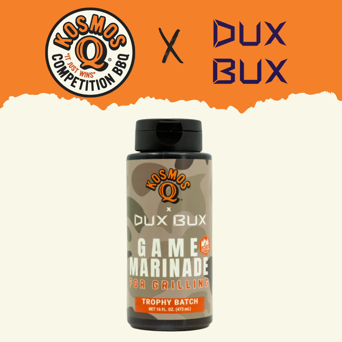 Kosmo's Q Brines and Soaks Kosmos Q x Dux Bux Game Marinade