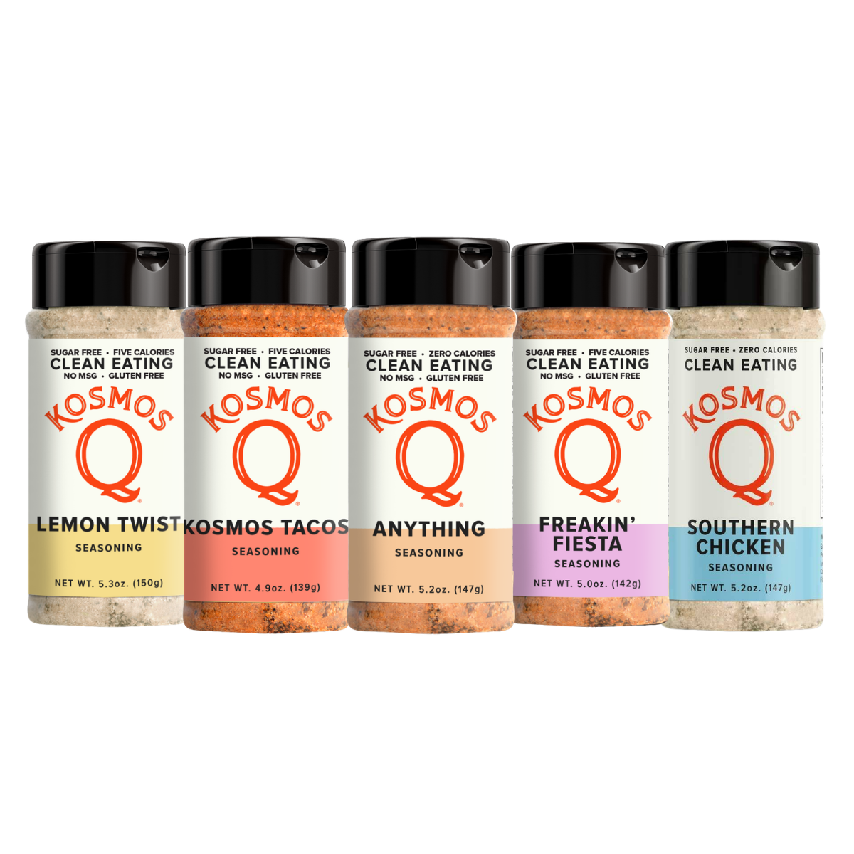 Kosmo's Q Clean Eating Seasonings Sugar-Free Clean Eating Seasonings Variety Pack