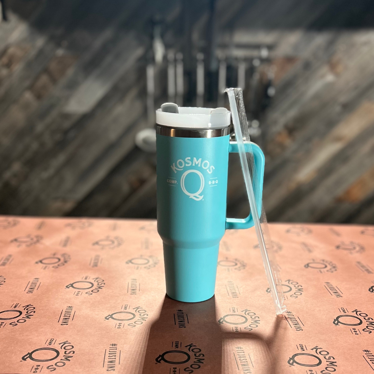 Kosmo's Q Kosmos Q Merchandise Kosmos Q 40 oz Teal Tumbler
