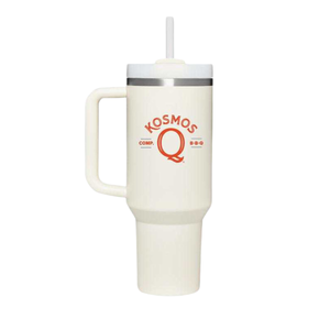Kosmo's Q Kosmos Q Merchandise Kosmos Q 40 oz White Tumbler