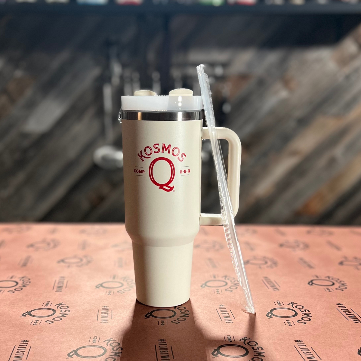 Kosmo's Q Kosmos Q Merchandise Kosmos Q 40 oz White Tumbler