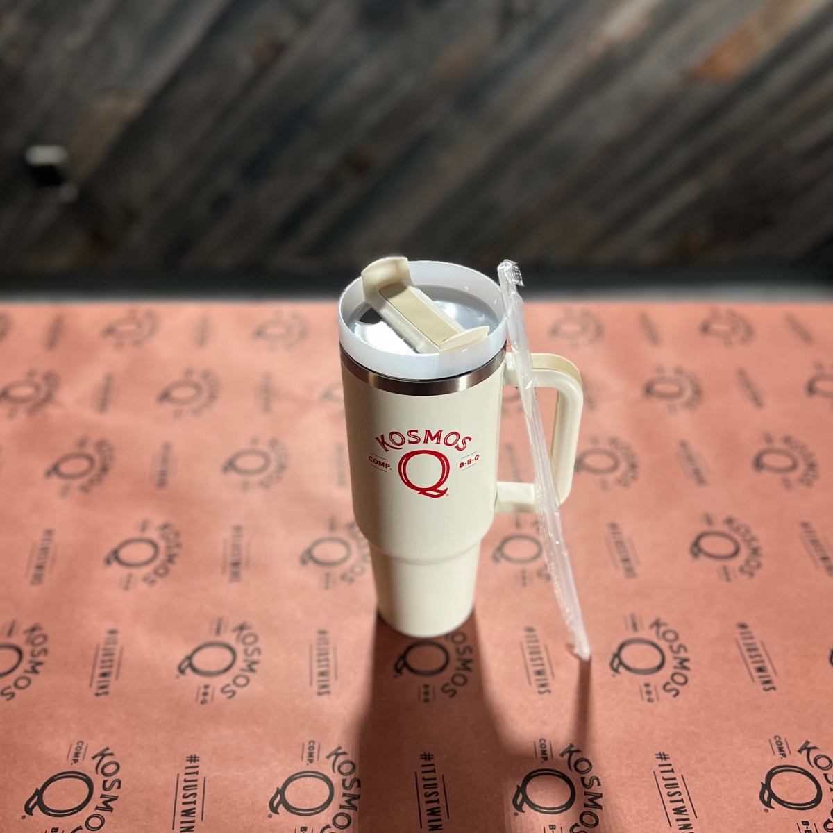 Kosmo's Q Kosmos Q Merchandise Kosmos Q 40 oz White Tumbler