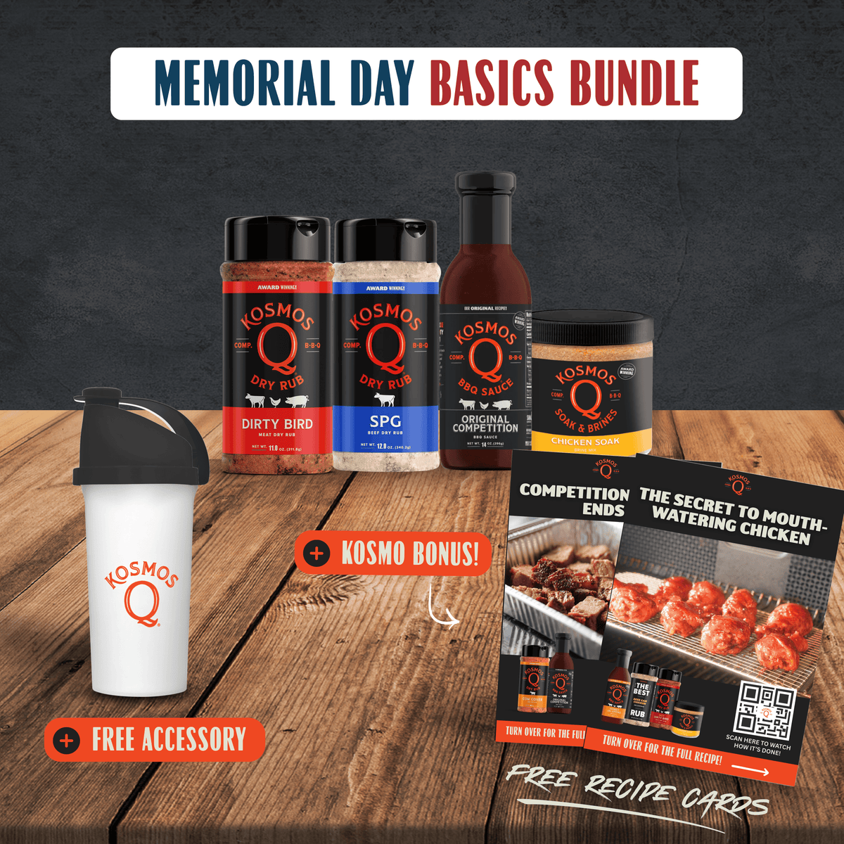Kosmo's Q Recipe Bundles Memorial Day Basics Bundle