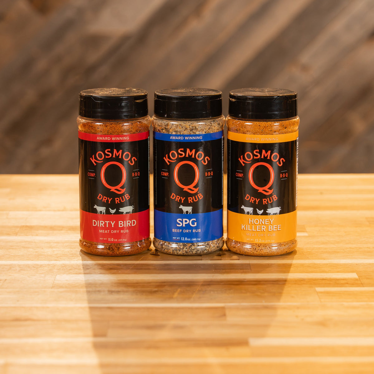 Kosmo's Q Recipe Bundles Santa’s Smokehouse Rub Trio