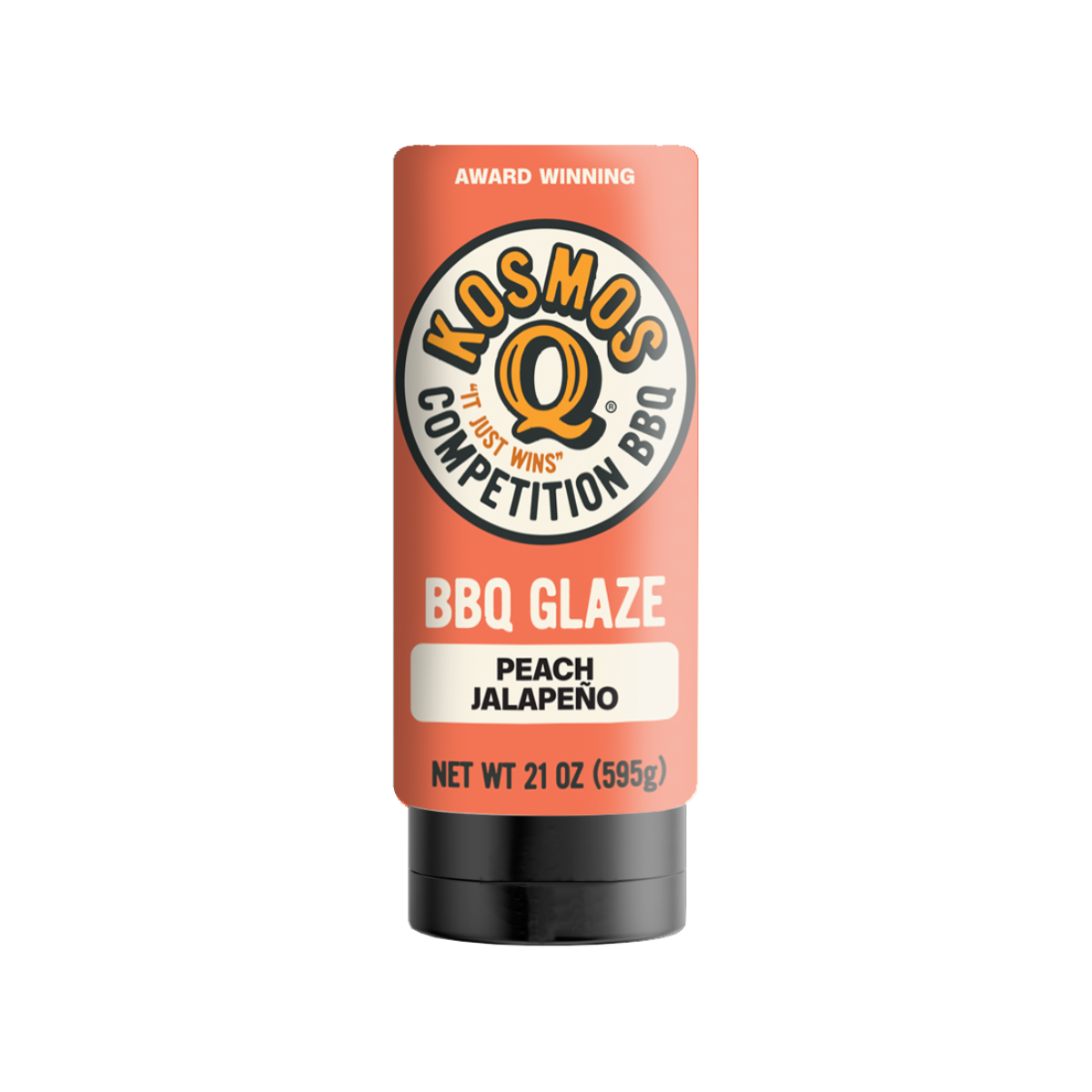 Kosmo's Q Rib Glaze™ Single Bottle Peach Jalapeno BBQ Glaze