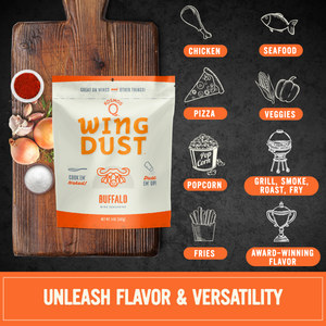 Kosmo's Q Wing Dust™ Three Bags Buffalo Wing Seasoning