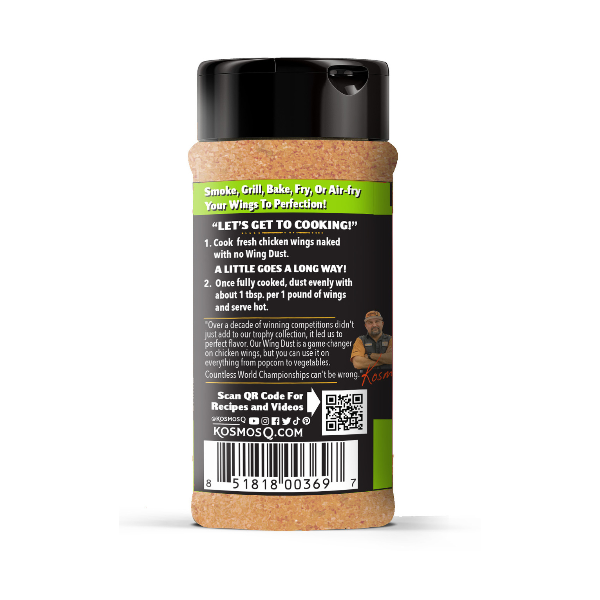 Kosmo's Q Wing Dust® Chili Lime Wing Seasoning