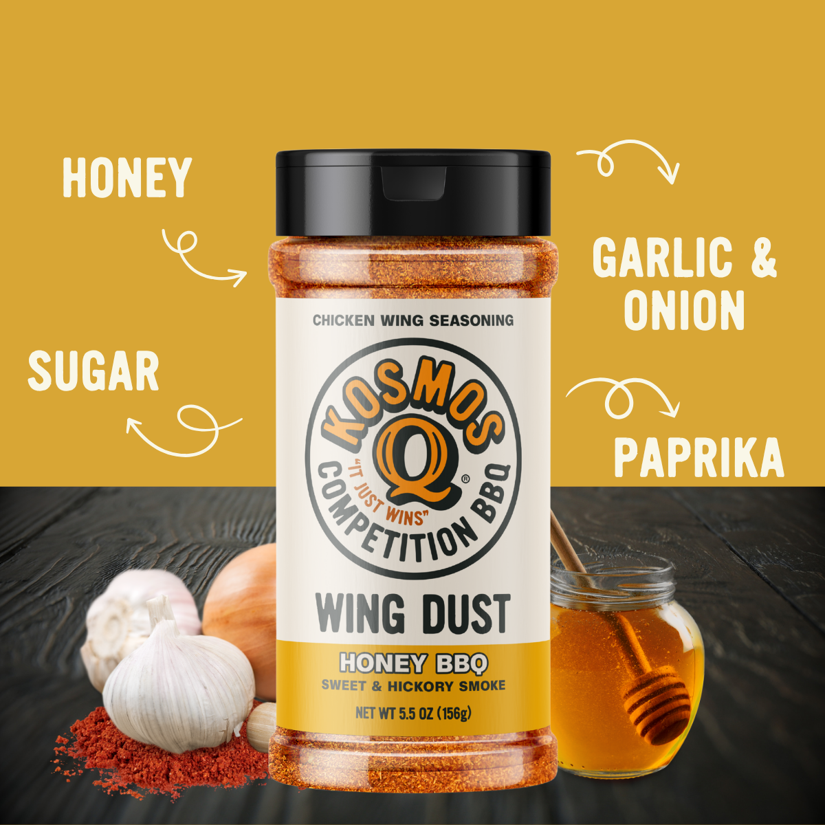 Kosmo's Q Wing Dust® Honey Barbecue Wing Seasoning
