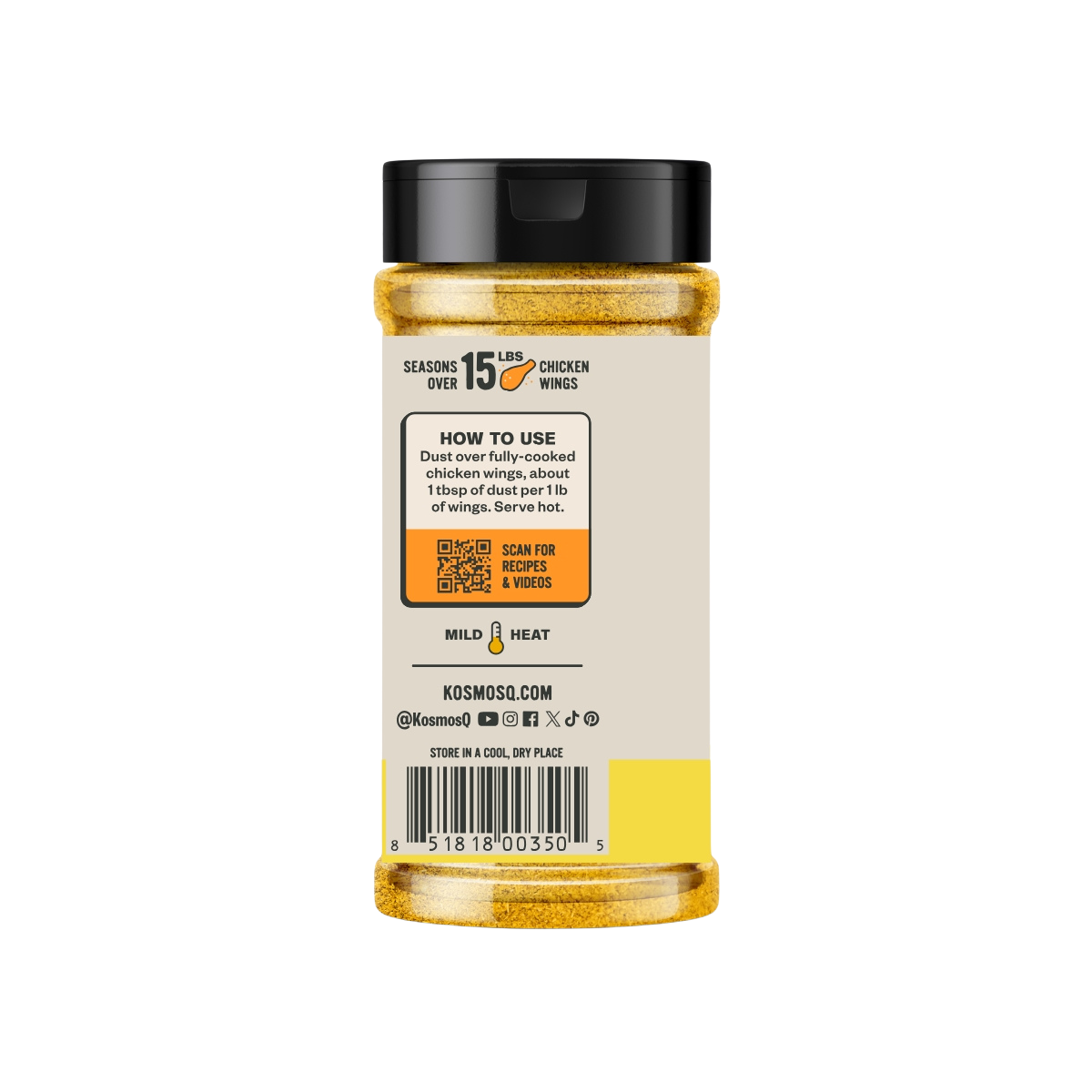 Kosmo's Q Wing Dust® Lemon Pepper Wing Seasoning