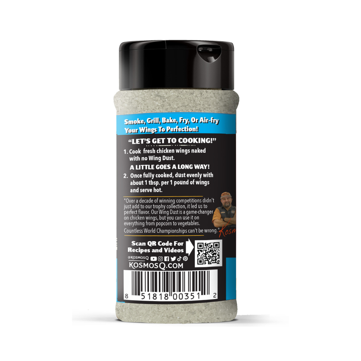 Kosmo's Q Wing Dust® Salt &amp; Vinegar Wing Seasoning