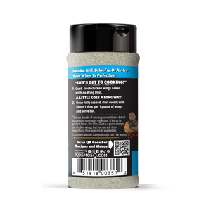 Kosmo's Q Wing Dust® Three Shakers Salt &amp; Vinegar Wing Seasoning