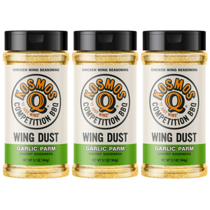 Kosmo's Q Wing Dust® Three Shakers Garlic Parm Wing Seasoning