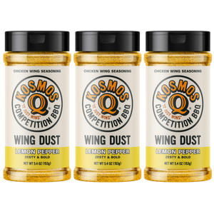Kosmo's Q Wing Dust® Three Shakers Lemon Pepper Wing Seasoning