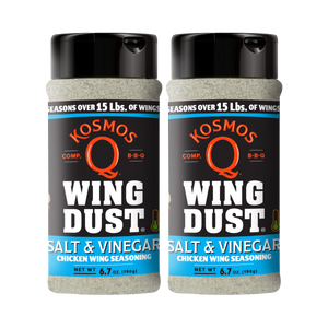 Kosmo's Q Wing Dust® Three Shakers Salt &amp; Vinegar Wing Seasoning