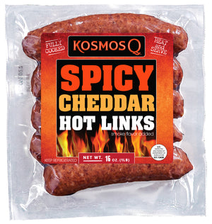 Mountain View STOCK UP &amp; SAVE! Kosmos Q Spicy Cheddar Hot Link