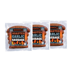 Mountain View STOCK UP &amp; SAVE! Kosmos Q Roasted Garlic Sausage