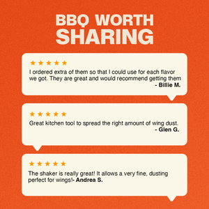 vendor-unknown BBQ Accessories Stainless Steel Wing Dust Shaker